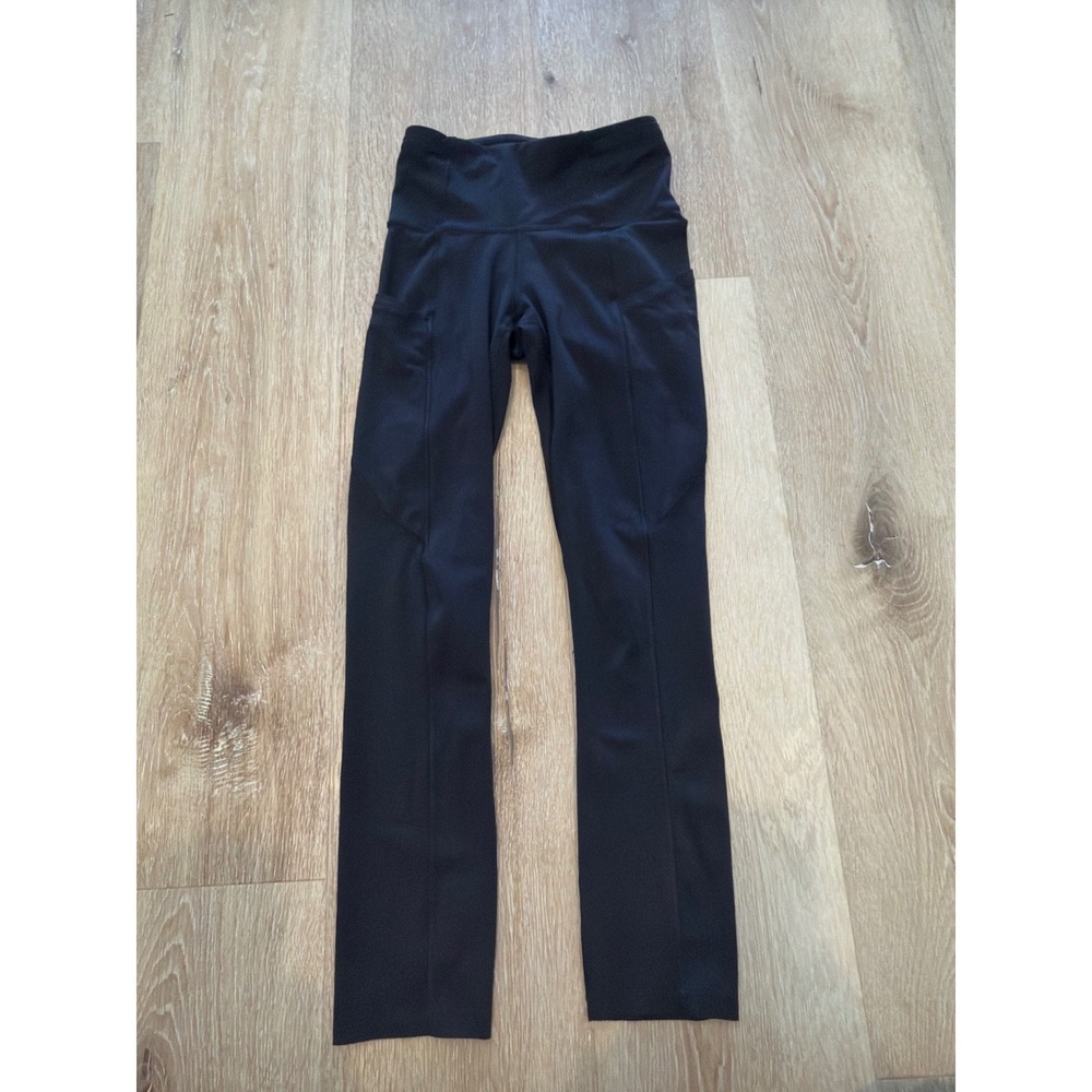 Lululemon Black High Rise Leggings with Pockets Athletic Yoga Pants Women